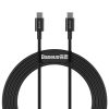 Superior USB -C kabeļa kabelis - USB -C Ātra uzlāde 100W 5A 2M - melns