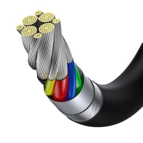 Superior USB -C kabeļa kabelis - USB -C Ātra uzlāde 100W 5A 2M - melns