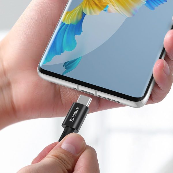 Superior USB -C kabeļa kabelis - USB -C Ātra uzlāde 100W 5A 2M - melns