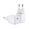Mazs ātrs lādētājs USB-C PD 5-12V 25W-WHITE lādētājs