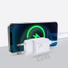 Mazs ātrs lādētājs USB-C PD 5-12V 25W-WHITE lādētājs