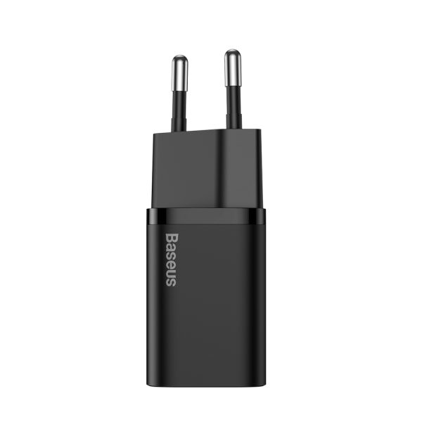 Super Fast USB -C 25W Power Piegādes ātras uzlādes lādētājs - melns