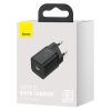Super Fast USB -C 25W Power Piegādes ātras uzlādes lādētājs - melns