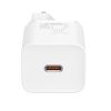 Super ātrs USB -C 25W barošanas piegāde Ātrā uzlādes lādētājs - balts