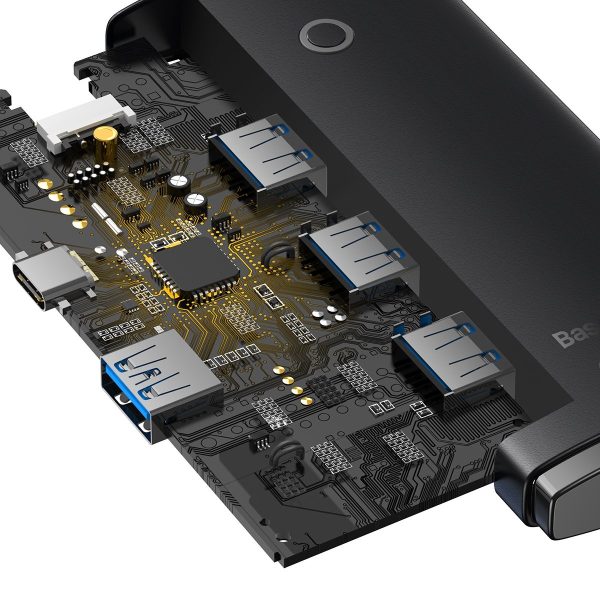 4-Port Lite Series USB-A līdz 4x USB-A 3.0 kabelis 25cm-melns