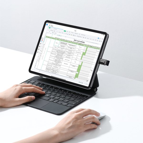 Adaptera adapteris Ingenouby sērija no USB-C līdz USB-A 3.2 Gen 1-Black