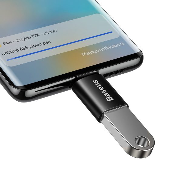 Adaptera adapteris Ingenouby sērija no USB-C līdz USB-A 3.2 Gen 1-Black