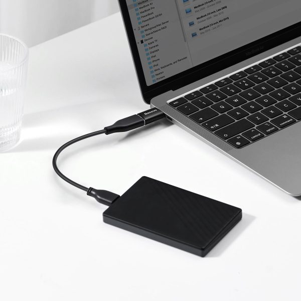 Adaptera adapteris Ingenouby sērija no USB-C līdz USB-A 3.2 Gen 1-Black