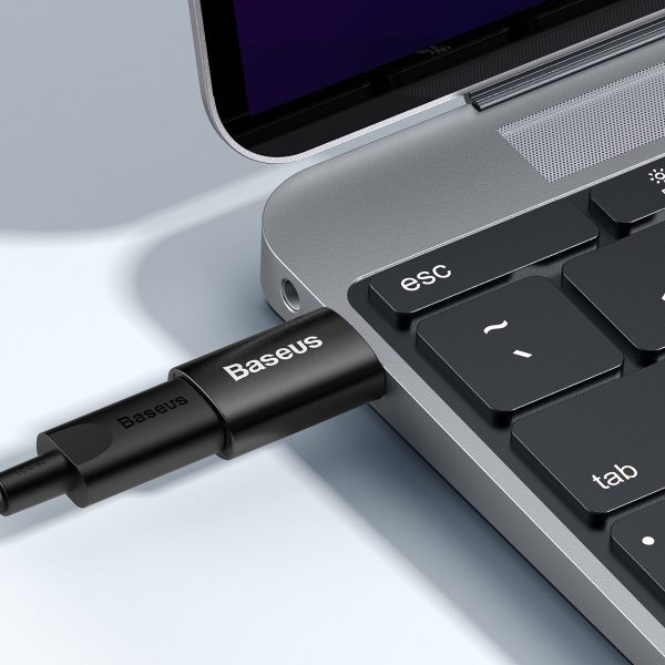 Adaptera adapteris Ingenouby sērija ar USB 3.1 OTG uz USB -C - melnu