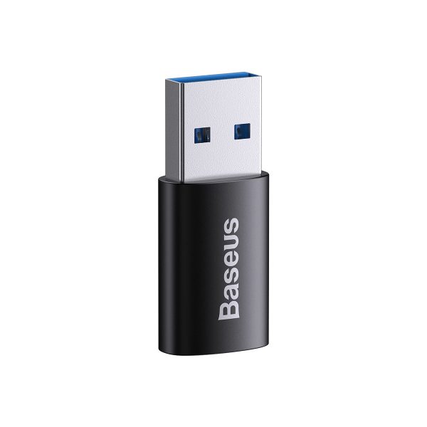 Adaptera adapteris Ingenouby sērija ar USB 3.1 OTG uz USB -C - melnu