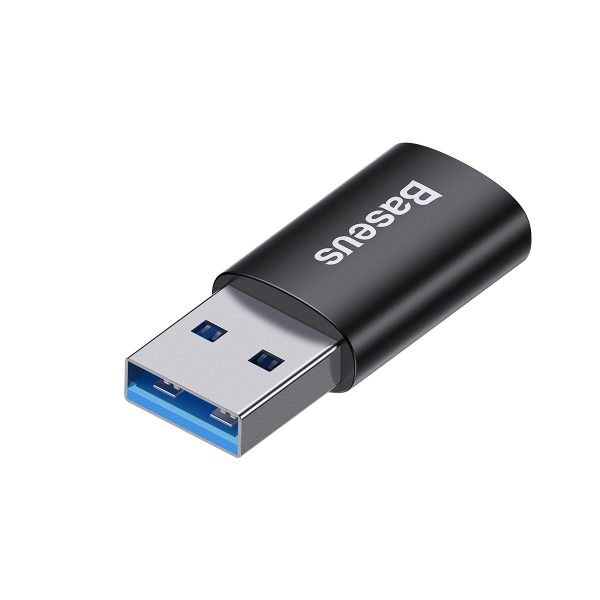 Adaptera adapteris Ingenouby sērija ar USB 3.1 OTG uz USB -C - melnu