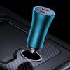 Zelta kontaktoru pro 2x USB -C 40W automašīnas lādētājs - zils