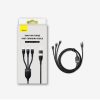 Cable 4in1 USB+USB-C USB-C / iPhone Lightning / Micro USB 1,2m-Black