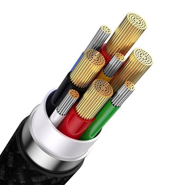 Cable 4in1 USB+USB-C USB-C / iPhone Lightning / Micro USB 1,2m-Black