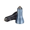 Pro USB-A Car Charger + 2x USB-C 65W QC4.0-Blue