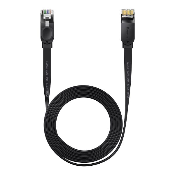 PatchCord RJ45 ātrums seši 1000Mbps 2m - melns