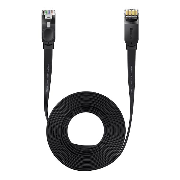 PatchCord RJ45 ātrums seši 1000Mbps 15m - melns