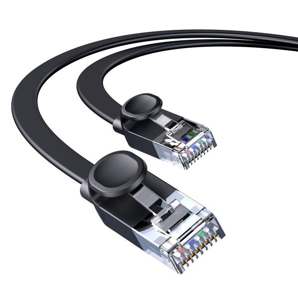 PatchCord RJ45 ātrums seši 1000Mbps 15m - melns