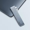 Hub adapteris MacBook Pro / Air 2X USB-C 3X USB 3.0 / TF / SD / USB-C-GRAY