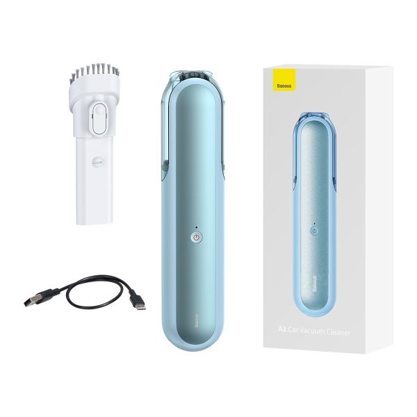Mini bezvadu automašīnu putekļsūcējs Baseus A1 30W - zils