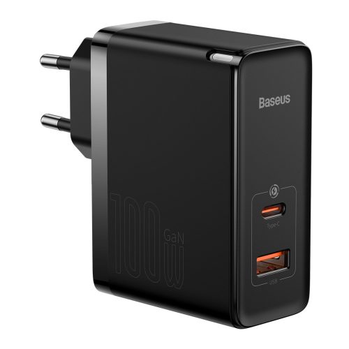 Ātrs Universal Gan5 Pro USB -C / USB 100W tīkla lādētājs - melns