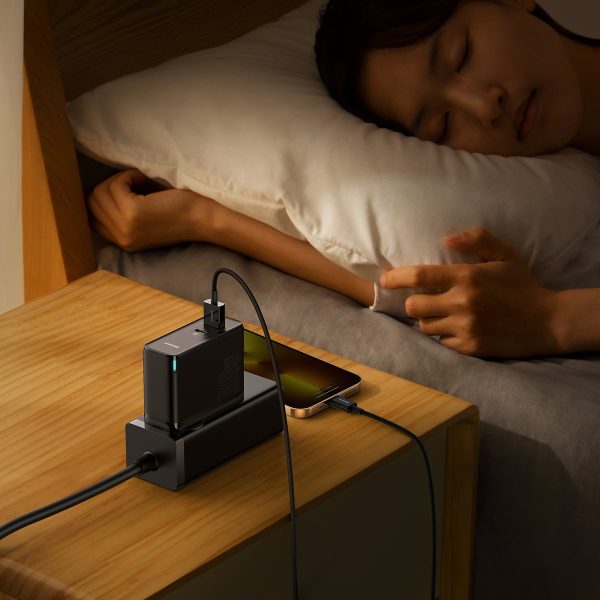 Ātrs Universal Gan5 Pro USB -C / USB 100W tīkla lādētājs - melns