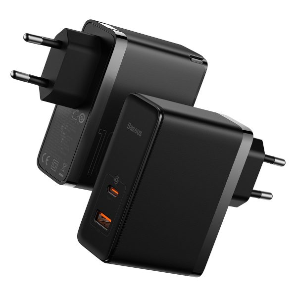 Ātrs Universal Gan5 Pro USB -C / USB 100W tīkla lādētājs - melns