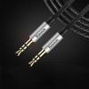 Kabeļa stereo yiven M30 Aux 3,5 mm mini ligzda 1,5 m - sudraba -BLACK