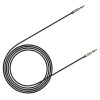 Kabeļa stereo yiven M30 Aux 3,5 mm mini ligzda 1,5 m - sudraba -BLACK