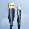 Kabeļa kabelis ar inteliģentu USB -A slēdzi - iPhone zibens 1,2 m - melns