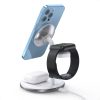 Lādētāju uzlādes stacija Apple T585 -F 3in1 iPhone 12/13 AirPods Pro Watch - White