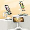 Lādētāju uzlādes stacija Apple T585 -F 3in1 iPhone 12/13 AirPods Pro Watch - White