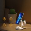Lādētāju uzlādes stacija Apple T585 -F 3in1 iPhone 12/13 AirPods Pro Watch - White