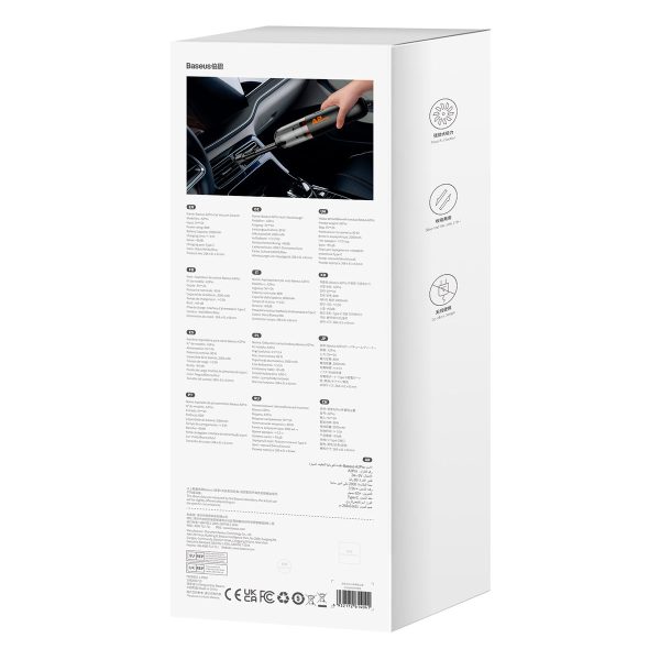 Baseus A2 Pro 80W bezvadu automašīnu putekļsūcējs - melns