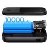 PowerBank 1000MAH USB USB-C iphone zibens + USB-C kabelis-melns