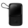 PowerBank 1000MAH USB USB-C iphone zibens + USB-C kabelis-melns