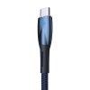 Kabelis Kabelis ātrai uzlādēšanai mirdzošam USB -A - USB -C 1M - zilā krāsā