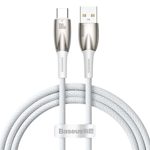 Kabelis Kabelis ātrai uzlādēšanai Glimmer USB -A - USB -C 1M - balts