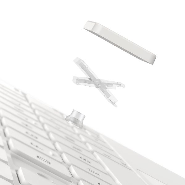 Tastatūra un skārienpaliktnis iPad Pro 12.9 '' + magnētiskā korpusa spožums - balts