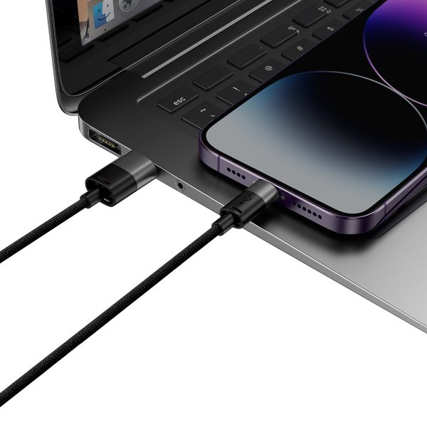 Kabelis Kabelis Starspeed 3in1 USB - Micro USB / iPhone zibens / USB -C 1,2m - melns