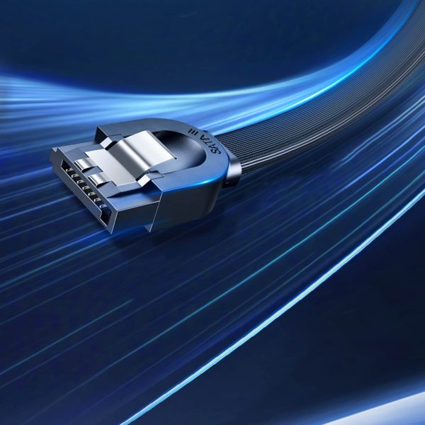 SATA plakanā kabeļa SATA 1,0-3,0 līdz 5 GB/s 0,5 m - melns