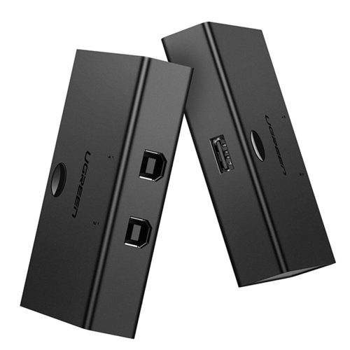 Slēdzis adapteris slēdzis 2x USB -B - USB -A - melns