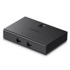 Slēdzis adapteris slēdzis 2x USB -B - USB -A - melns