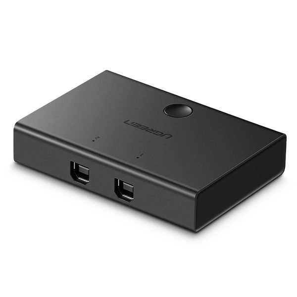 Slēdzis adapteris slēdzis 2x USB -B - USB -A - melns