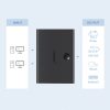 Slēdzis adapteris slēdzis 2x USB -B - USB -A - melns