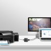 Slēdzis adapteris slēdzis 2x USB -B - USB -A - melns
