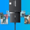 HDD adaptera kabelis un SSD SATA 2,5 '' / 3,5 '' USB no 3.0 līdz 12TB - melns