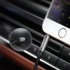 Aux mini Jack Aux mini kabeļa kabelis 3,5 mm 1m - melns