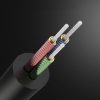 Aux mini Jack Aux mini kabeļa kabelis 3,5 mm 1m - melns