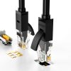 PatchCord LAN Ethernet U/UTP CAT tīkla kabelis. 6 1000MB/s 8m - melns